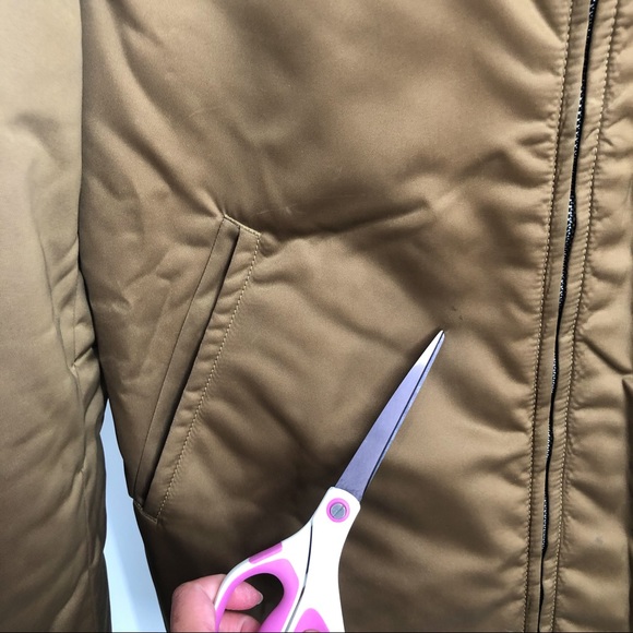 Acne Studios Men Mylon Matt Satin Bomber Jacket MA-1 Zip Up Brown Tan Size 48 - Picture 9 of 11